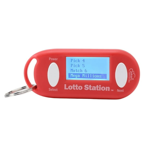 Jokari Lotto Station Random Number Generator Keychain for Lottery Games