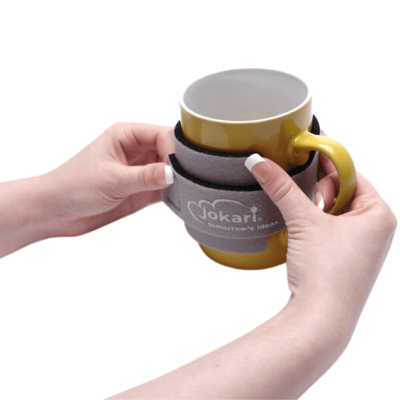 Jokari Mug Hugger Coffee and Tea Cup Sleeve with Adjustable Sizing Strap