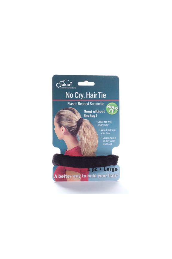 No Cry Beaded Elastic Scrunchie, 1-Pack