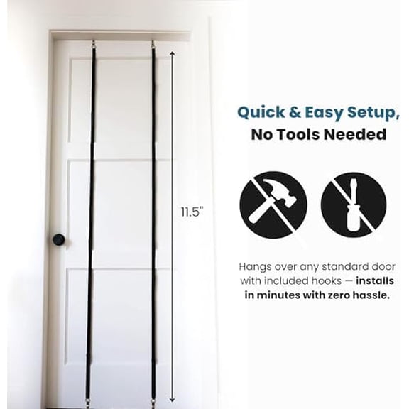 Jokari Over-the-Door Hat Rack Organizer 4 Pack Holds Up to 32 Baseball Caps, Snapbacks, or Fitted Hats Adjustable Closet Door Hat Storage with Hooks No-Tool Installation for Men, Women, and