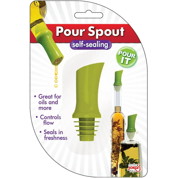 Jokari Pour Spout Air Tight Top for Syrup Oil Vinegar & Salad Dressing 1 PK