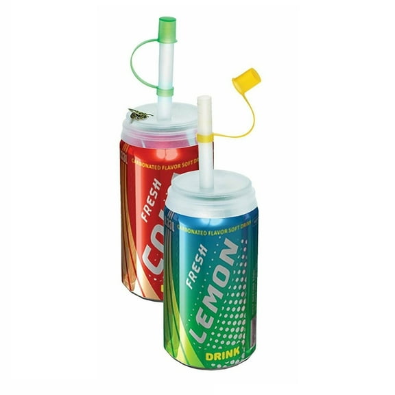 Jokari Soda Can Straws for Pop Top Canned Drinks Stops Spills and Insects (12 Pack)
