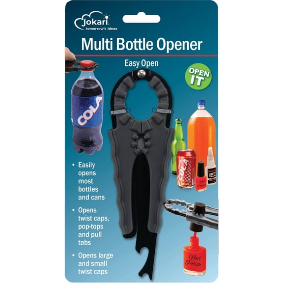 Jokari Universal Multi Opener for Bottles, Cans, and Jars, Pack of 6