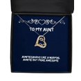 thumbnail image 1 of Joke Aunt Gifts, Auntiesaurus Like A Normal Auntie But More, Best Birthday Love Dancing Necklace For, Jewelry From Niece, Aunt jewelry, Aunt necklace, Aunt bracelet, Aunt earrings, 1 of 5