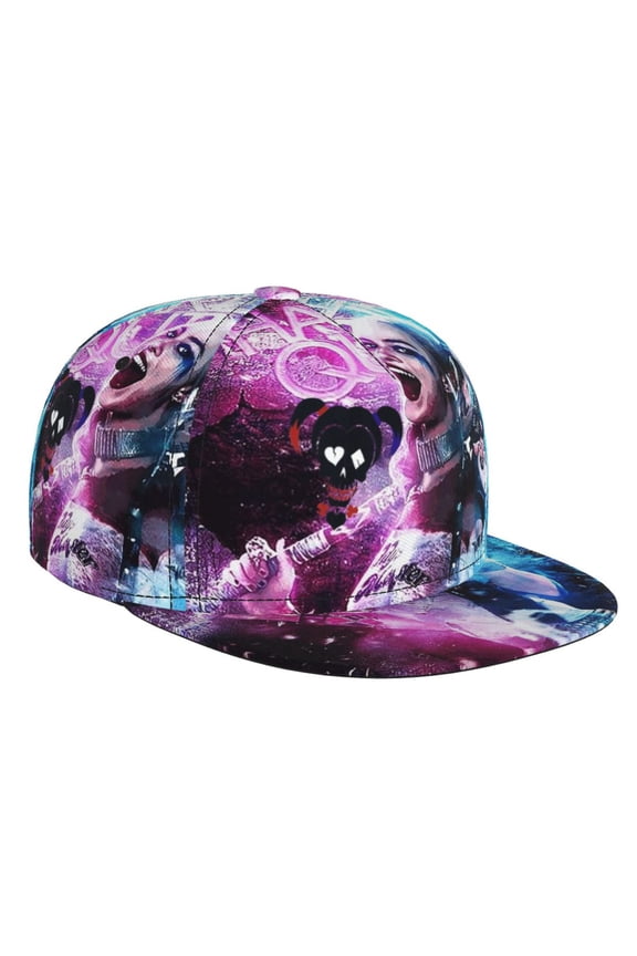 Joke Harl-ey Quinn Brim Bill Baseball Cap Adjustable Snapback Hat Hip Hop Dad Caps Men Women