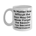 thumbnail image 1 of Joke Pharmacist Gifts, No Matter How Difficult the Days May, Beautiful Birthday 11oz Mug For Men Women From Team Leader, 1 of 6