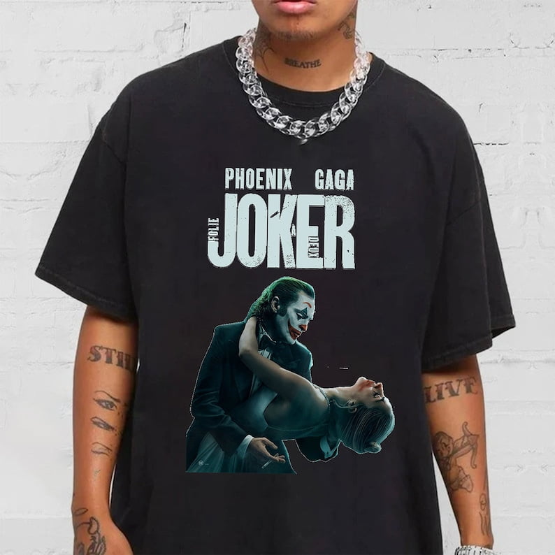 Joker 2 Folie à Deux 2024 Movie Shirt, Lady Gaga and Joaquin Phoenix ...