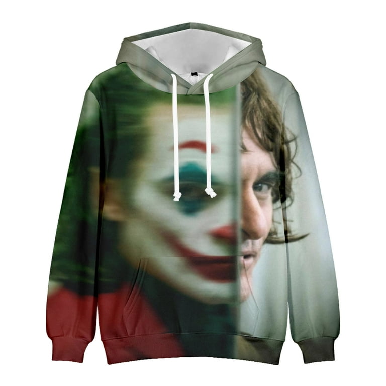 Joker 3D Print Pretty Printed Sweater 3D Print Long Sleeve Sweatshirt for Unisex Adult L
