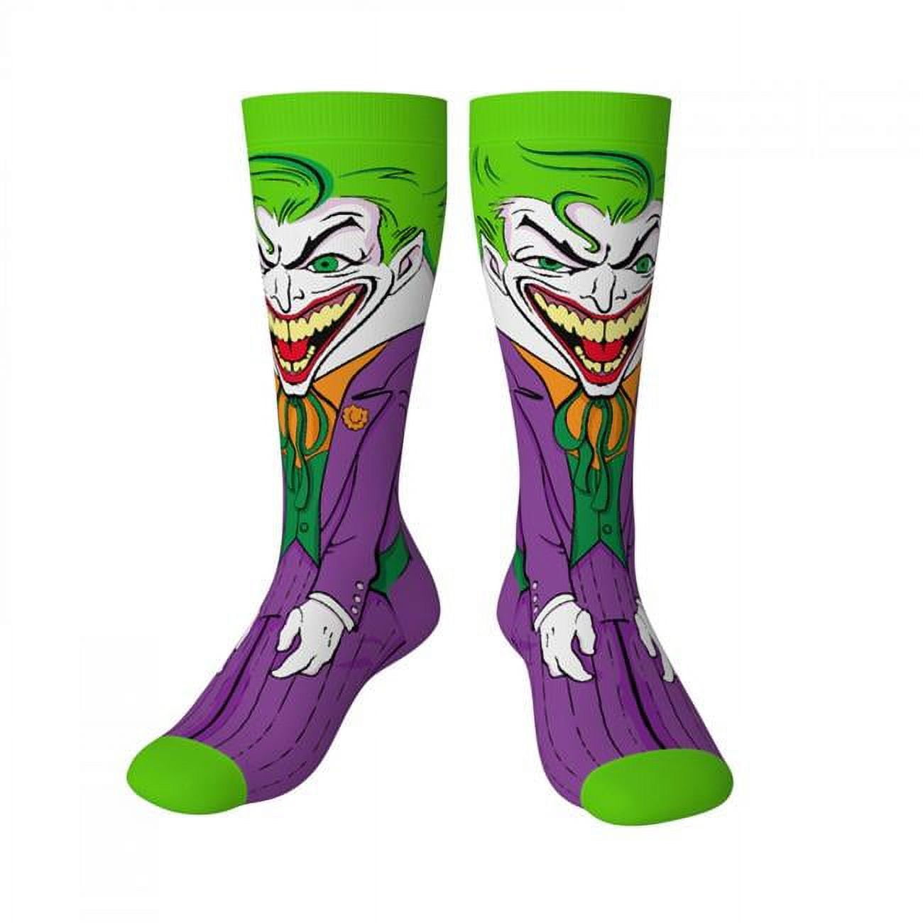 Joker 857730 The Joker Clown Prince of Crime Crossover Crew Socks