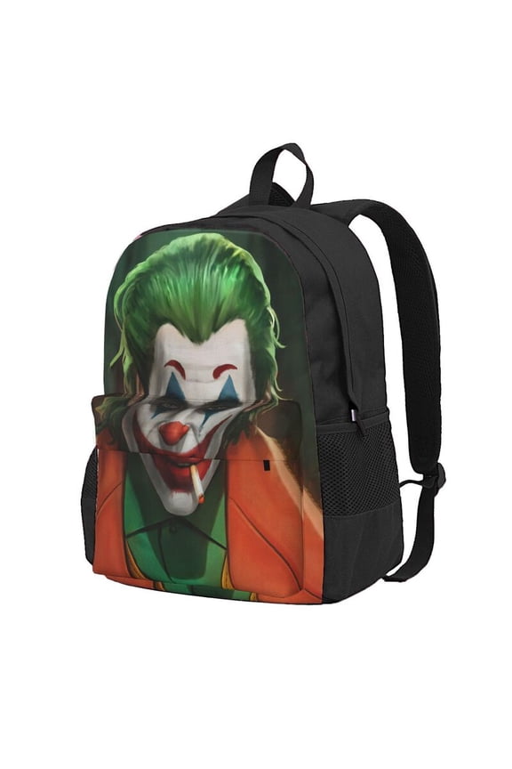 Joker Backpack Anime Computer Bag Hiking Bookpack Bag for Adult 16.5in