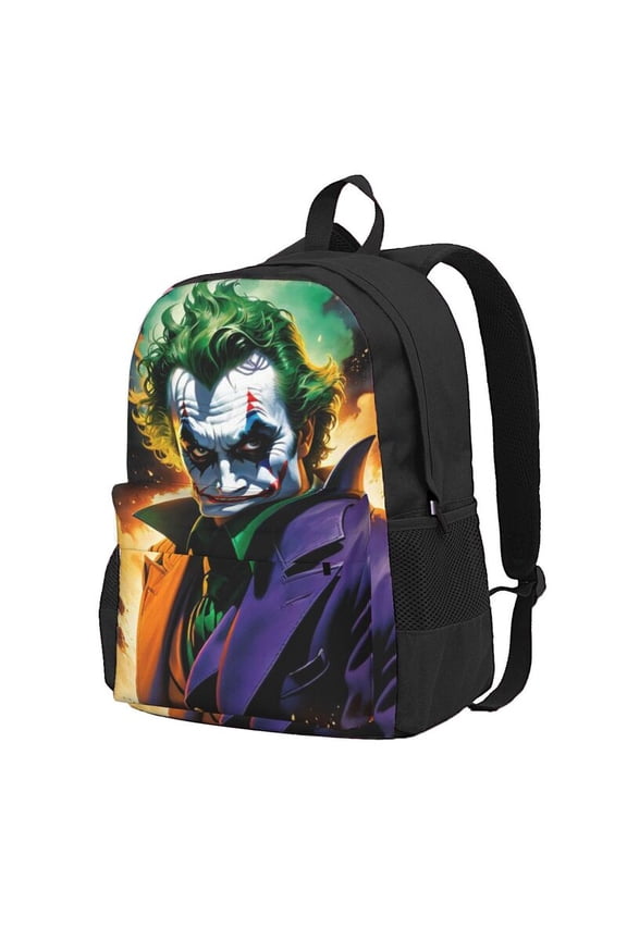 Joker Backpack Anime Computer Bag Hiking Bookpack Bag for Adult 16.5in