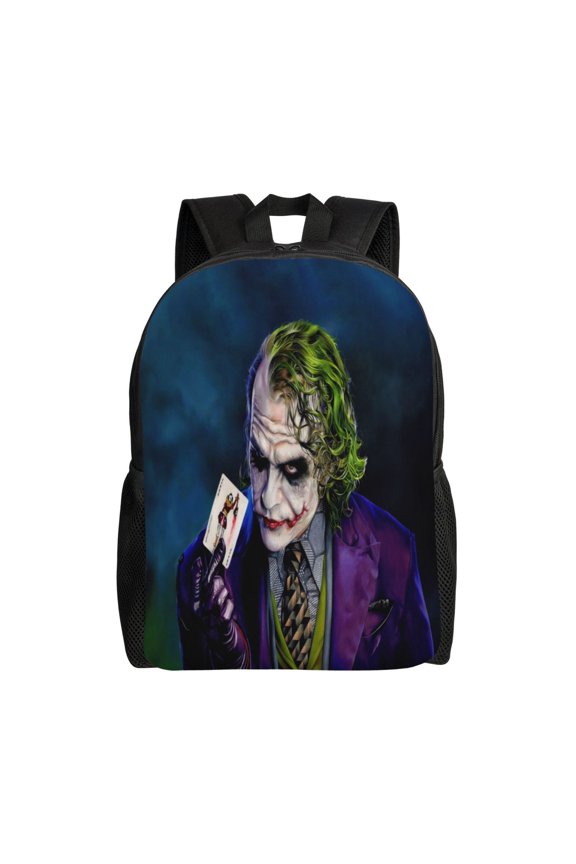 Joker Backpack Cute Anime Large Capacity Multifunction Backpacks Lightweight Sports Travel Laptop Bag Daypack 16In