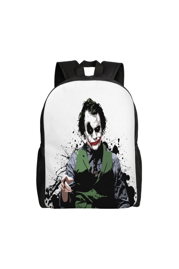 Joker Backpack Cute Anime Large Capacity Multifunction Backpacks Lightweight Sports Travel Laptop Bag Daypack 16In