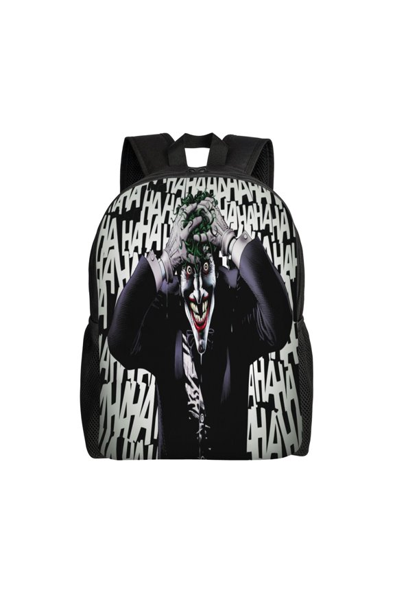 Joker Backpack Cute Anime Large Capacity Multifunction Backpacks Lightweight Sports Travel Laptop Bag Daypack 16In