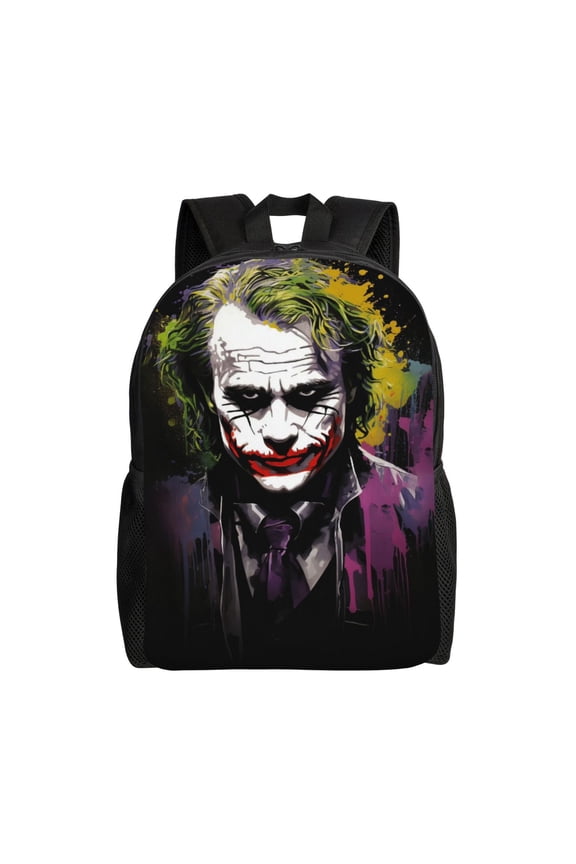 Joker Backpack Cute Anime Large Capacity Multifunction Backpacks Lightweight Sports Travel Laptop Bag Daypack 16In