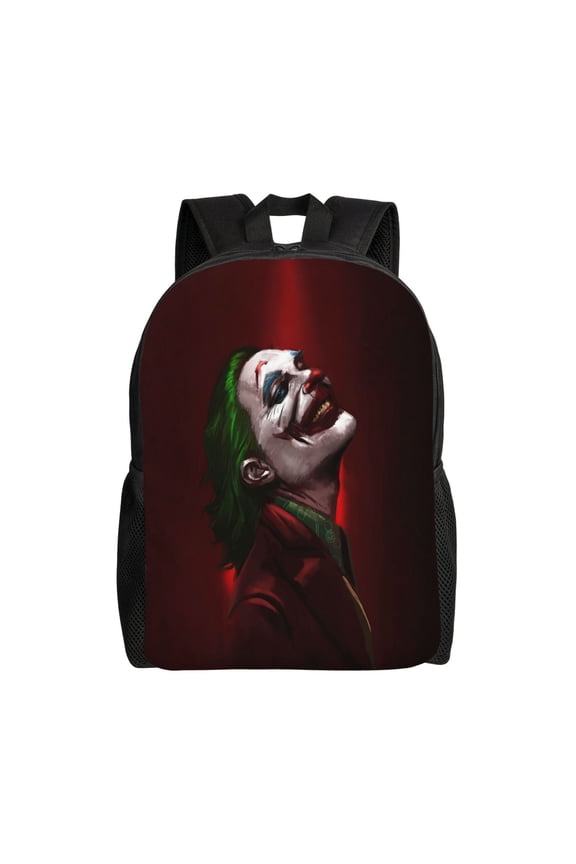 Joker Backpack Cute Anime Large Capacity Multifunction Backpacks Lightweight Sports Travel Laptop Bag Daypack 16In
