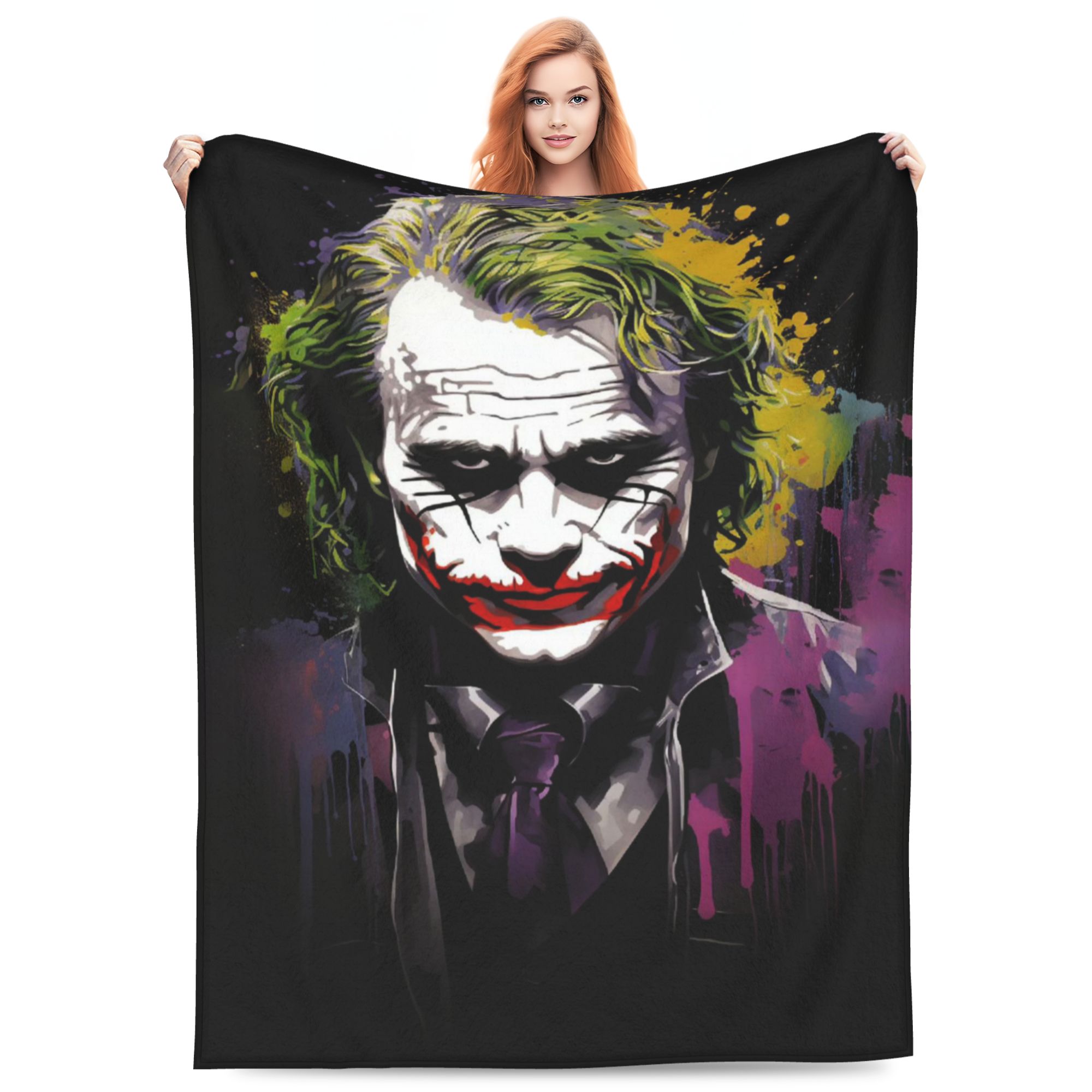 Latex Joker Costume Masks & Eye Masks Joker Printed Face Mask - Soft ...