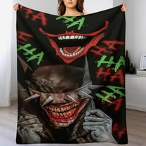 Joker Blanket, Soft Cozy Fluffy Plush Throw Blanket for Boys Girls Young Adults, Warm Flannel Blanket for Living Room Bedroom Couch Bed 30"x40"