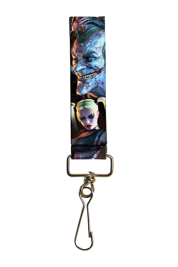 Joker DC Comics Supervillain Arkham Clown Prince & Princess Key Fob