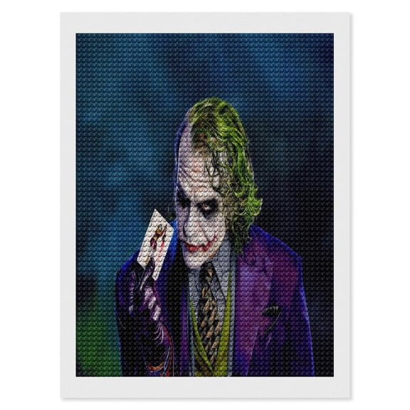 Joker Diamond Art Kits DIY 5D Anime Painting by Number Kits Full Drills for Adults Crystal Pictures Arts Craft for Home Wall Decor Gift 12"x16"