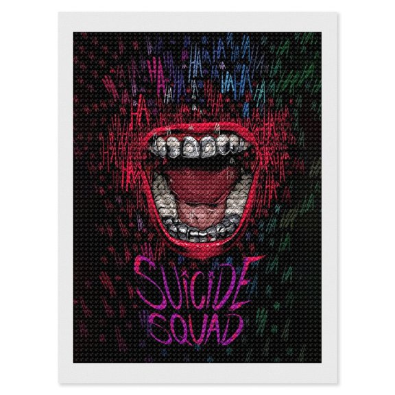 Joker Diamond Art Kits DIY 5D Anime Painting by Number Kits Full Drills for Adults Crystal Pictures Arts Craft for Home Wall Decor Gift 12"x16"