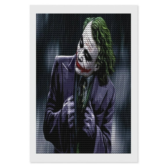 Joker Diamond Art Kits DIY 5D Anime Painting by Number Kits Full Drills for Adults Crystal Pictures Arts Craft for Home Wall Decor Gift 8"x12"