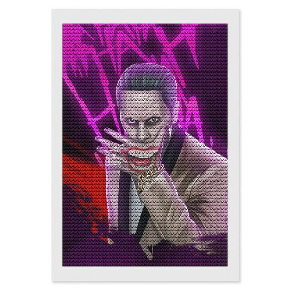 Joker Diamond Art Kits DIY 5D Anime Painting by Number Kits Full Drills for Adults Crystal Pictures Arts Craft for Home Wall Decor Gift 8"x12"