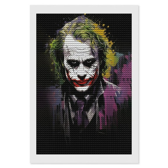 Joker Diamond Art Kits DIY 5D Anime Painting by Number Kits Full Drills for Adults Crystal Pictures Arts Craft for Home Wall Decor Gift 8"x12"