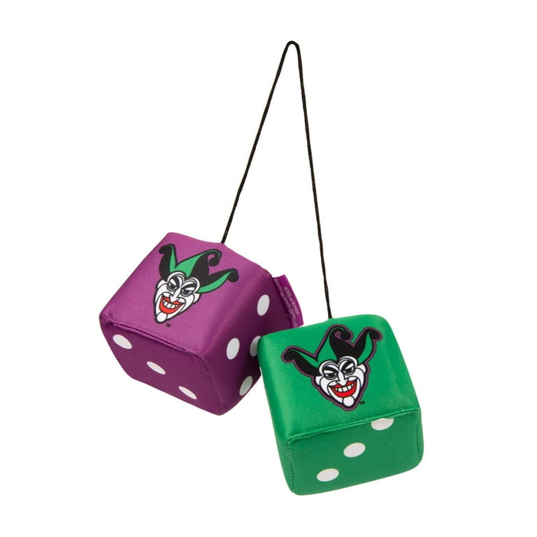Pink fuzzy dice for rear view mirror deals
