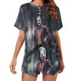 thumbnail image 1 of Joker Film Summer Home Suit For Womens Short-Sleeved Pajama Set 2pcs Loungewear Soft Sleepwear T-Shirts Tee Shirt Top And Short Sleeping Pants, 1 of 8