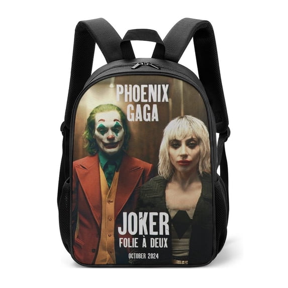 Joker Folie A Deux Poster School Bag Daypack Multipurpose Backpack Satchel Bookbag Oxford Cloth Adjustable Shoulders Rucksack