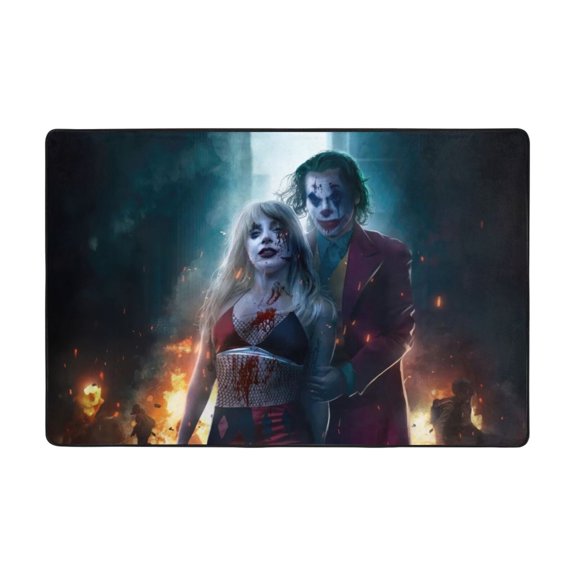 Joker: Folie A Deux Rugs Washable Cover Floor Rug Carpets Bathroom Decorations For Kitchen Bedroom Indoor 72"X48"
