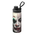 thumbnail image 1 of Joker Folie a Deux Horror Sports Insulated Water Bottles Kettle Stainless Steel Portable Cup18OZ For Travel Gym School, 1 of 8