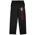 thumbnail image 1 of Joker Grin Men's Black Sleep Pajama Pants, 1 of 3