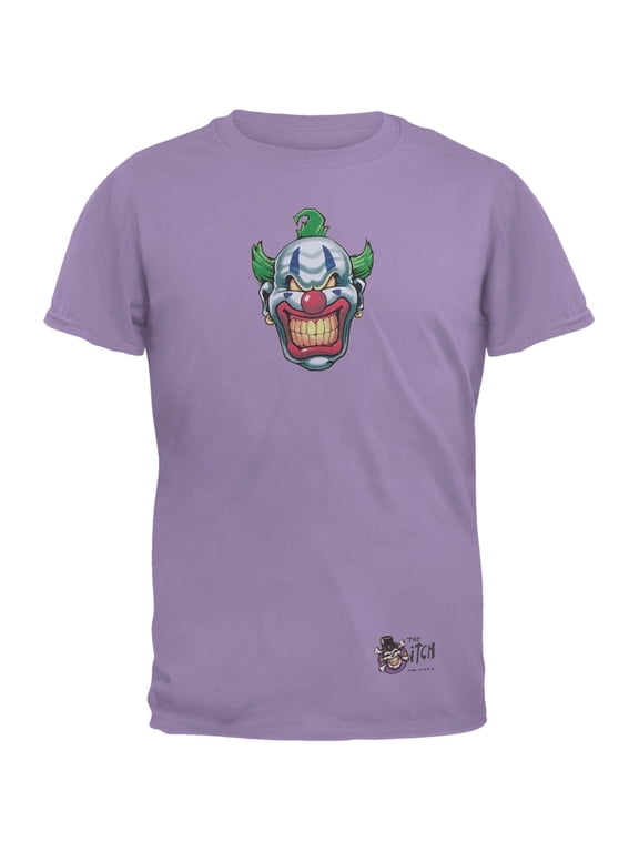 Joker Grinning Purple Adult T-Shirt - Medium
