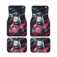 thumbnail image 1 of Joker Harley Quinn Car Floor Mats 4-Piece Full Set Front Rear Auto Foot Mats Carpets Car Foot Pad Interior Accessories Decor, 1 of 6
