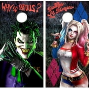 Joker Harley Quinn Cornhole Wood Board Skin Wrap