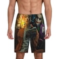 thumbnail image 1 of Joker Harley Quinn Men's Short Pajama Pants Lightweight Daily Lounge Shorts Bottoms Sleepwear Cozy Soft Home Pajama Pants Shorts, 1 of 9
