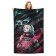 thumbnail image 1 of Joker Harley Quinn Soft Blanket Fuzzy Fleece Anti-pilling Flannel Throw Blanket Decor Sofa Bed Blanket 40x60in, 1 of 7