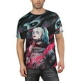 thumbnail image 1 of Joker Harley Quinn T-Shirt for Men Novelty 3D Pritneted Casual Short Sleeve Tees Shirt Summer Street T Shirt Top, 1 of 7