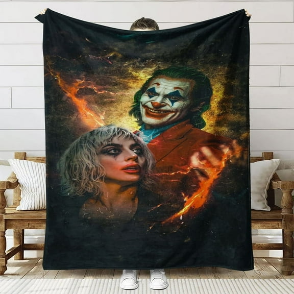 Joker Harley Quinn Throw Blanket Gifts for Fans Lover Girls Boys Women Present Hoodie Him Bed 30"x40"