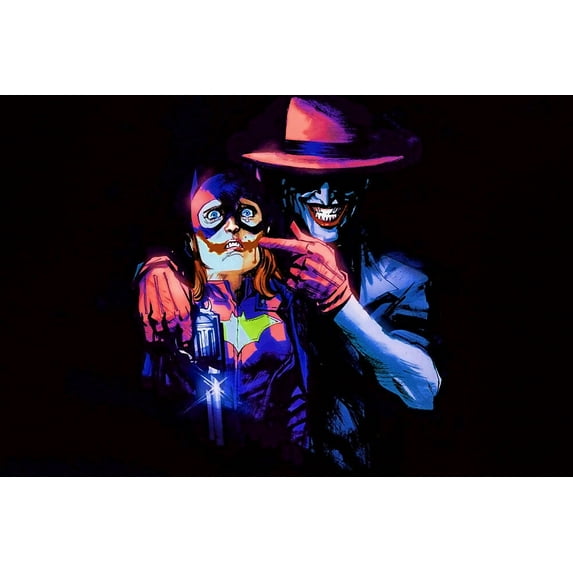 Joker Has Batgirl DC Comics - CANVAS OR PRINT WALL ART