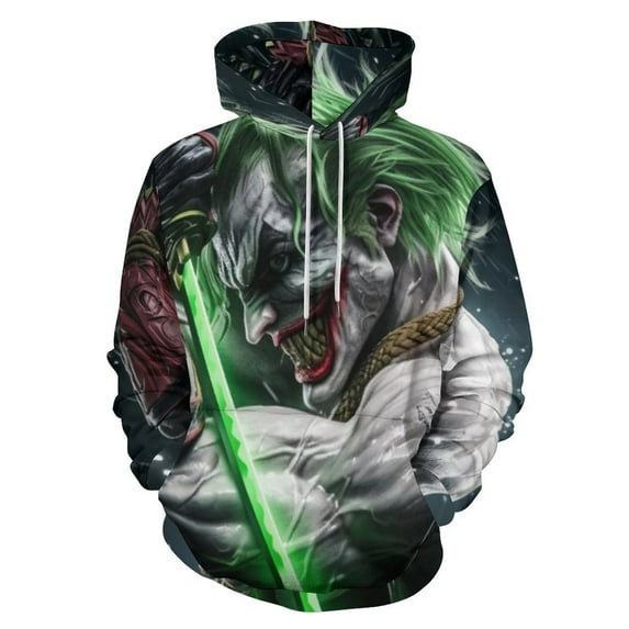 Joker Hoodies for Men Women, Unisex Hooded Sweatshirt, Oversized Pullover with 3D Print, Casual Loose Fit Hoodie, S-6XL
