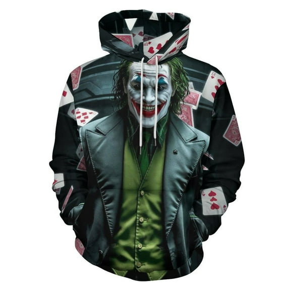 Joker Hoodies for Men Women, Unisex Hooded Sweatshirt, Oversized Pullover with 3D Print, Casual Loose Fit Hoodie, S-6XL