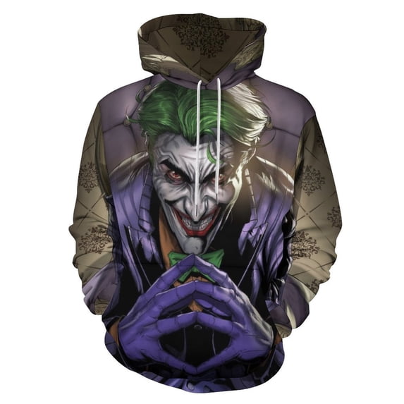 Joker Hoodies for Men Women, Unisex Hooded Sweatshirt, Oversized Pullover with 3D Print, Casual Loose Fit Hoodie, S-6XL