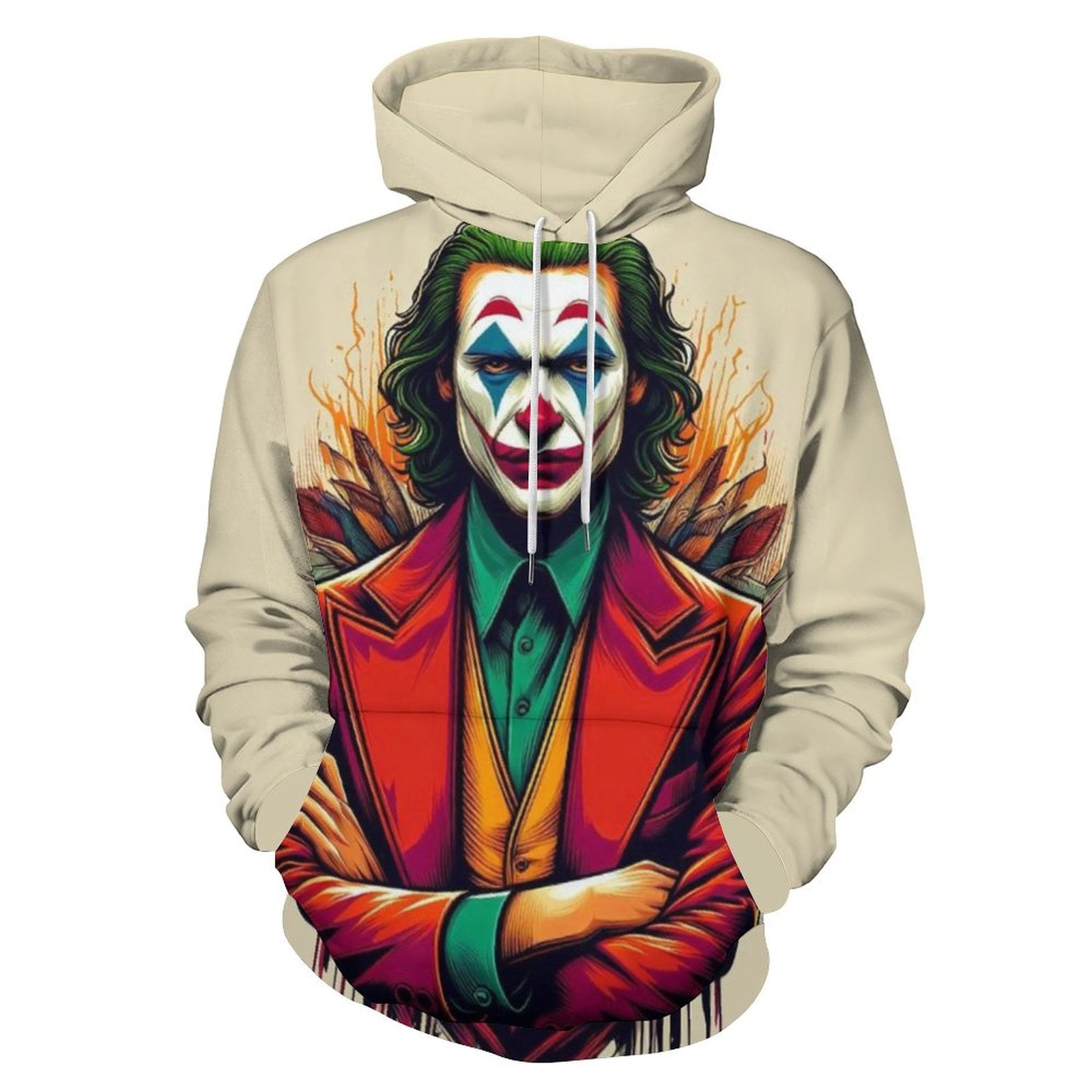 Joker Hoodies for Men Women, Unisex Hooded Sweatshirt, Oversized