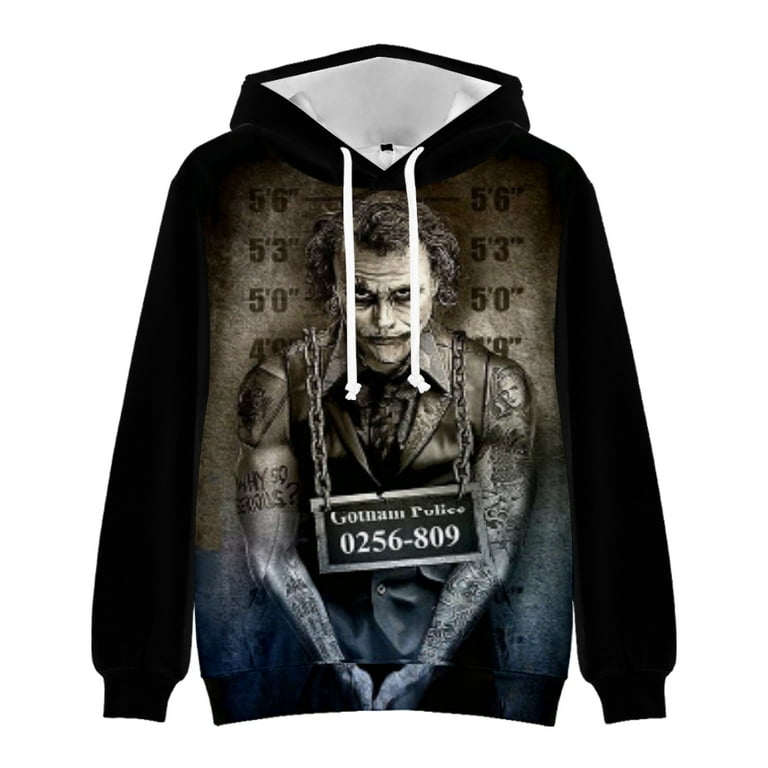 Joker printed hot sale hoodies