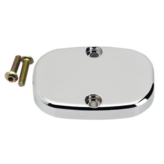 Joker Machine 08-010C Rear Brake Master Cylinder Cover - Smooth - Chrome