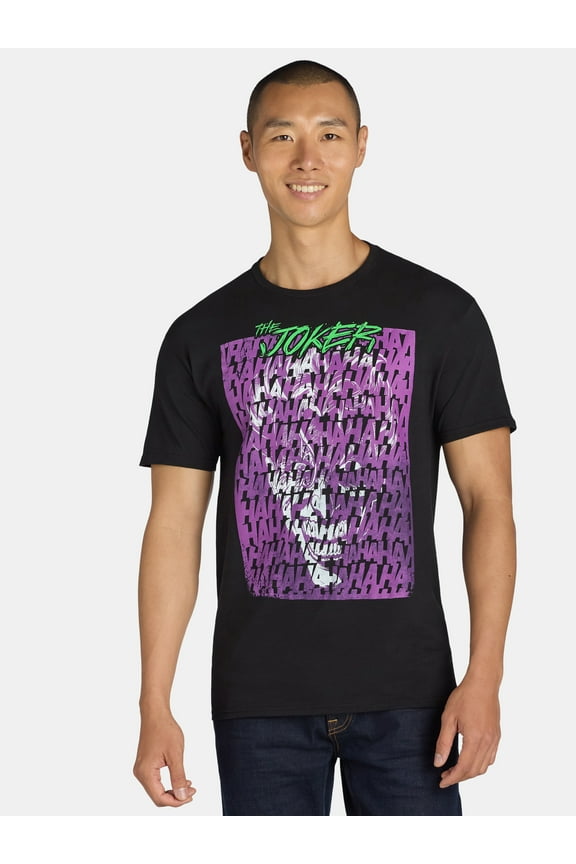 Joker Men's & Big Men's Ha Ha Ha Graphic Tee Shirt, Sizes S-3XL