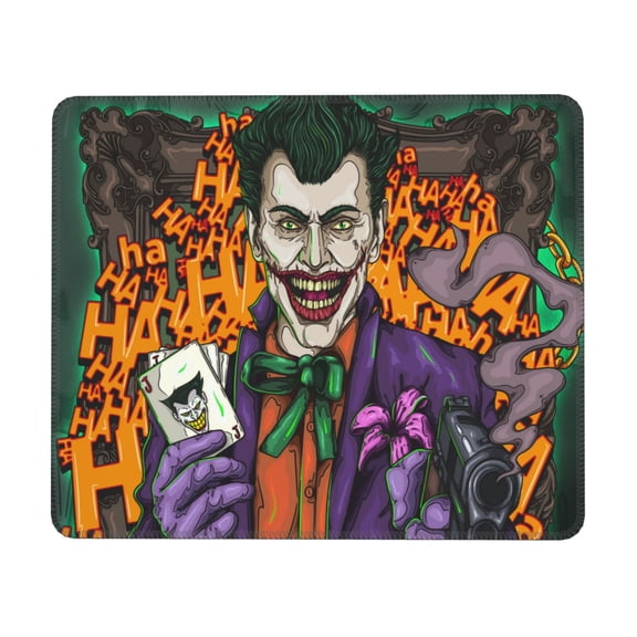 Joker Mousepad Rectangle Cartoon Printed Non-Slip Rubber Base Mouse Pad